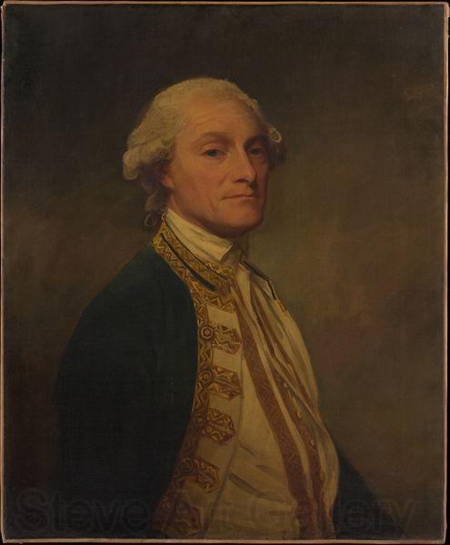 George Romney Painting Admiral Sir Chaloner Ogle